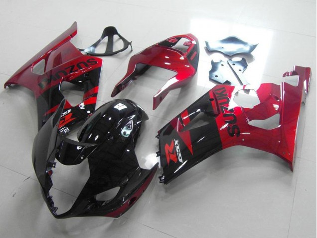 GSXR 1000 K3 03-04 Motorrad Verkleidung - Schwarz Rot
