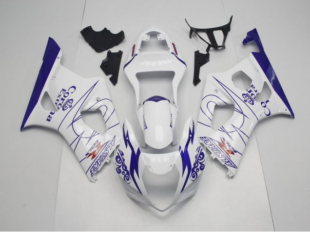 GSXR 1000 K3 03-04 Motorrad Verkleidungen - Blau Whie Corona GSXR 1000 K3 03-04 Motorrad Verkleidungen - Blau Whie Corona