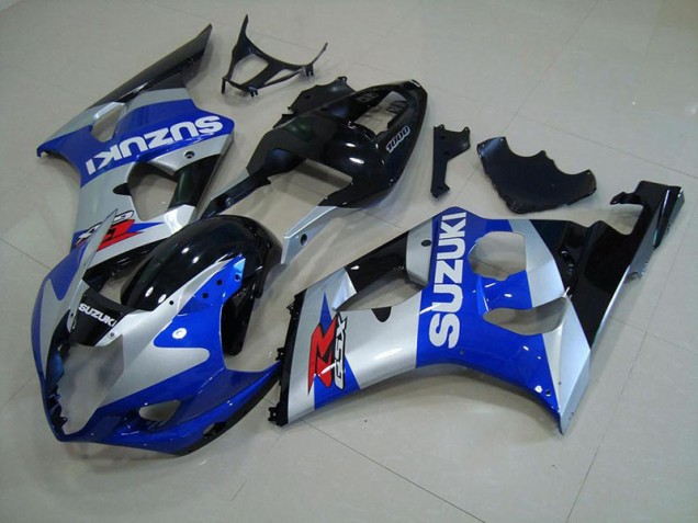 GSXR 1000 K3 03-04 Motorrad Verkleidungen - Blau Silber