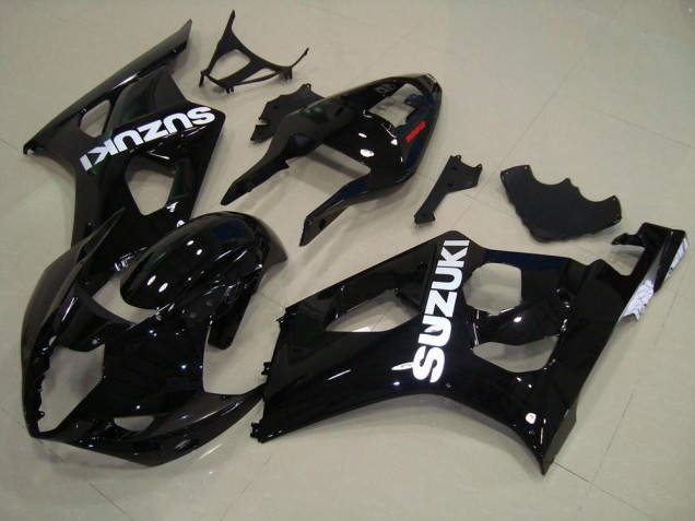 GSXR 1000 K3 03-04 Motorrad Verkleidungen Komplett Sets - Glänzend Schwarz