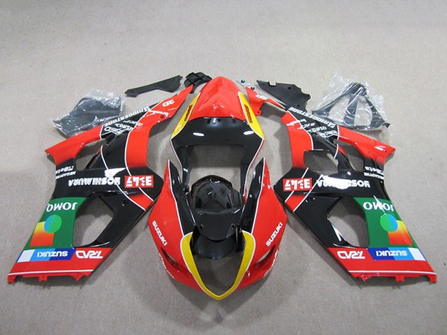 GSXR 1000 K3 03-04 Motorrad Verkleidungen - Rot Grün Schwarz GSXR 1000 K3 03-04 Motorrad Verkleidungen - Rot Grün Schwarz