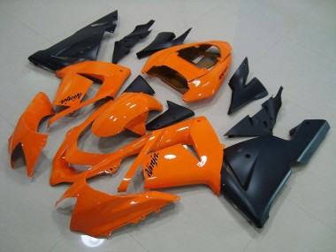 ZX10R 03-05 Motorrad Verkleidungen - Orange Matt Schwarz