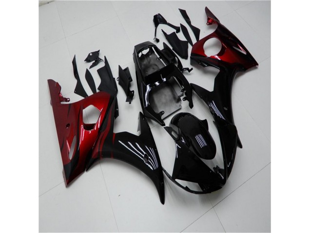 R6 03-05 Motorrad Verkleidungen - Schwarz Rot R6 03-05 Motorrad Verkleidungen - Schwarz Rot