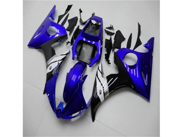 R6 03-05 Motorrad Verkleidungen - Blau Weiß Schwarz R6 03-05 Motorrad Verkleidungen - Blau Weiß Schwarz