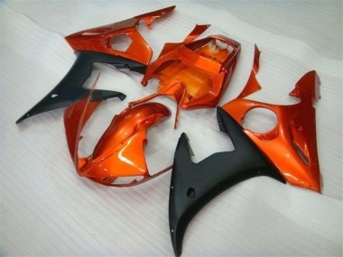 R6 03-05 Motorrad Verkleidungen - Orange Schwarz