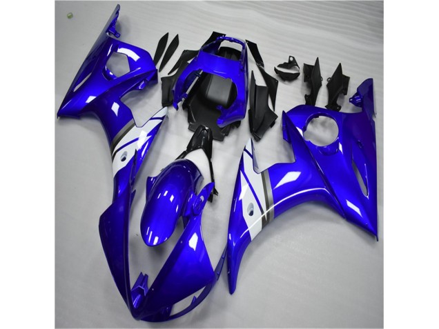 R6 03-05 Motorrad Verkleidung - Blau Weiß R6 03-05 Motorrad Verkleidung - Blau Weiß