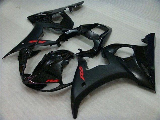 R6 03-05 Motorrad Vollverkleidung - Schwarz R6 03-05 Motorrad Vollverkleidung - Schwarz