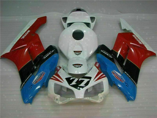 CBR 1000 RR 04-05 Motorrad Verkleidungen - Weiß Rot 77
