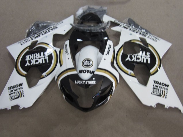 GSXR 600 K4 04-05 Motorrad Verkleidungen - Schwarz Weiß Lucky Strike Motul GSXR 600 K4 04-05 Motorrad Verkleidungen - Schwarz Weiß Lucky Strike Motul