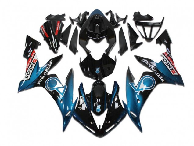 R1 04-06 Motorrad Vollverkleidung - Blau Schwarz R1 04-06 Motorrad Vollverkleidung - Blau Schwarz