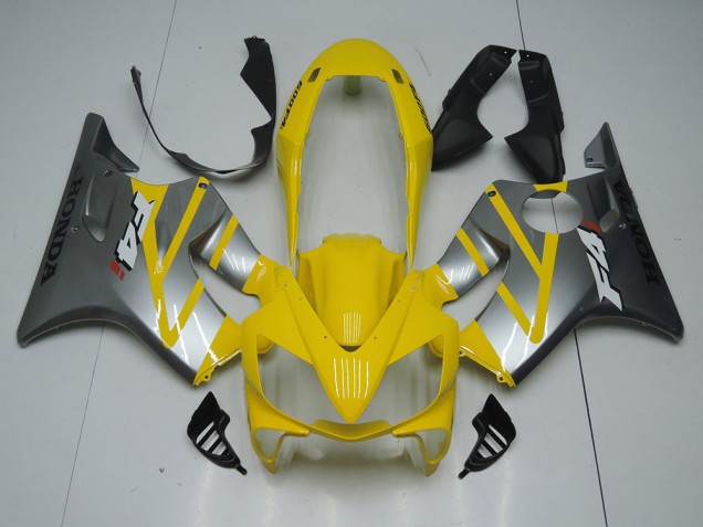CBR 600 F4i 04-07 Motorrad Vollverkleidung - Gelb Grau