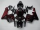 CBR 600 RR 05-06 Motorrad Verkleidungen - Rot Flamme Schwarz