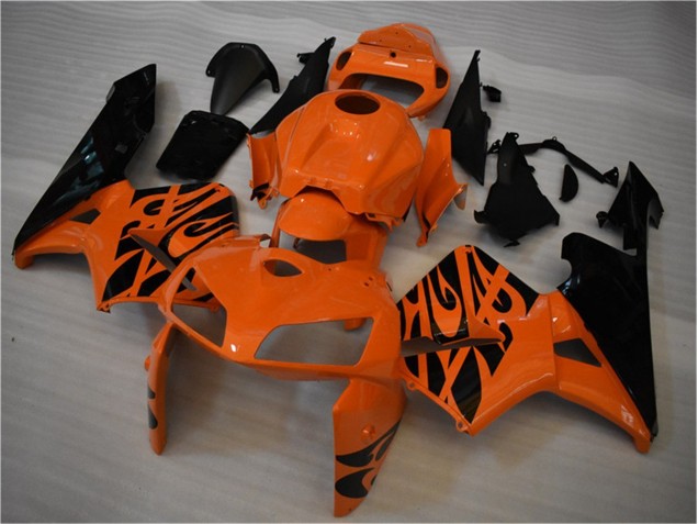 CBR 600 RR 05-06 Motorrad Verkleidungen & Plastik - Orange Schwarz