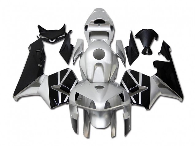 CBR 600 RR 05-06 Motorrad Verkleidungen - Silber Schwarz CBR 600 RR 05-06 Motorrad Verkleidungen - Silber Schwarz