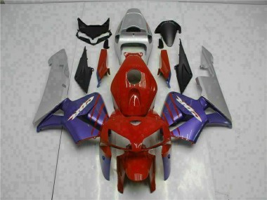 CBR 600 RR 05-06 Motorrad Verkleidungen - Rot Lila
