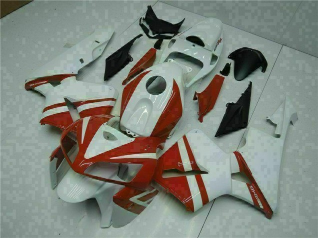 CBR 600 RR 05-06 Motorrad Verkleidung - Weiß Rot