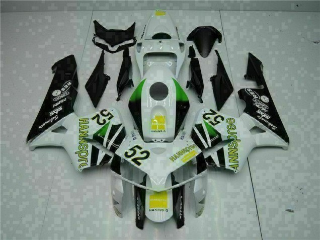 CBR 600 RR 05-06 Motorrad Verkleidungen - Weiß Gelb Grün 52