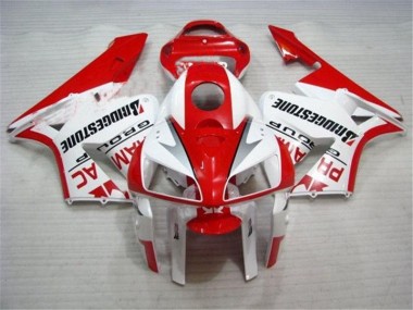 CBR 600 RR 05-06 Motorrad Verkleidungen Komplett Sets - Rot Weiß