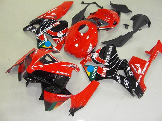 CBR 600 RR 05-06 Motorrad Verkleidungen - Rot Schwarz Jomo