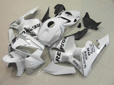 CBR 600 RR 05-06 Motorrad Verkleidungen - Repsol Weiß Silber
