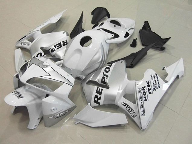 CBR 600 RR 05-06 Motorrad Verkleidungen - Repsol Weiß Silber CBR 600 RR 05-06 Motorrad Verkleidungen - Repsol Weiß Silber