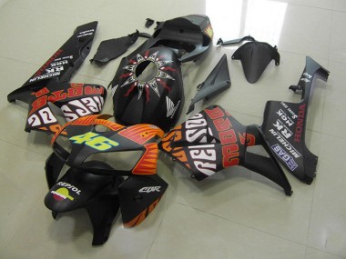 CBR 600 RR 05-06 Motorrad Verkleidungen - Rossi Matt Schwarz