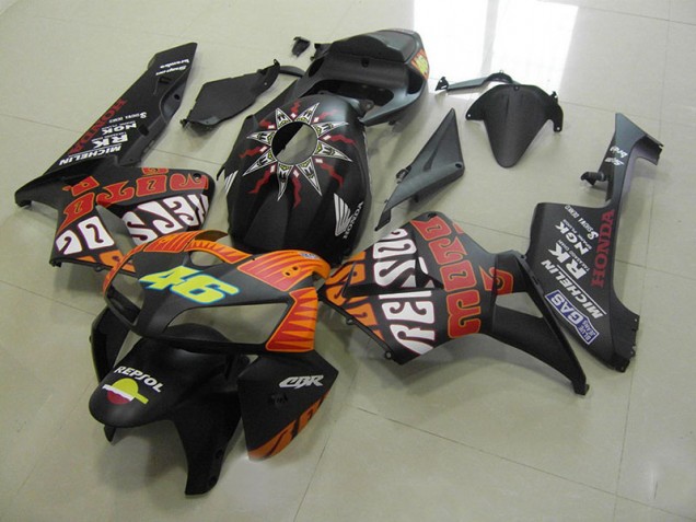 CBR 600 RR 05-06 Motorrad Verkleidungen - Rossi Matt Schwarz