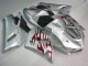 ZX6R 05-06 Motorrad Verkleidungen - Silber Rot Flammen ZX6R 05-06 Motorrad Verkleidungen - Silber Rot Flammen