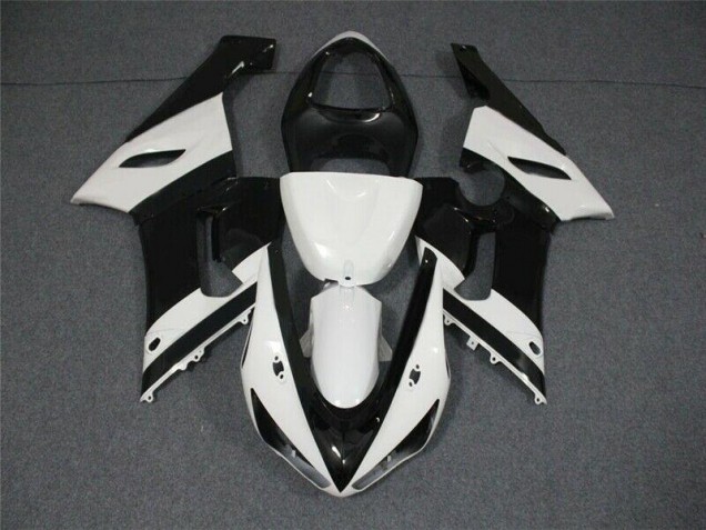 ZX6R 05-06 Motorrad Verkleidung - Schwarz Weiß