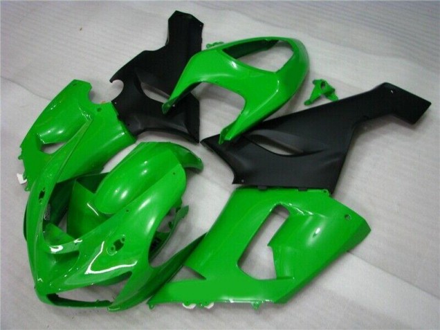 ZX6R 05-06 Motorrad Verkleidungen - Grün Matt schwarz