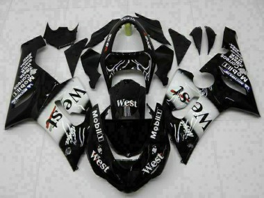 ZX6R 05-06 Motorrad Verkleidungen Komplett Sets - Schwarz