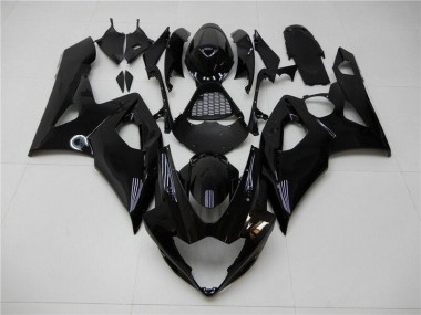 GSXR 1000 K5 05-06 Motorrad Verkleidungen - Glänzend Schwarz