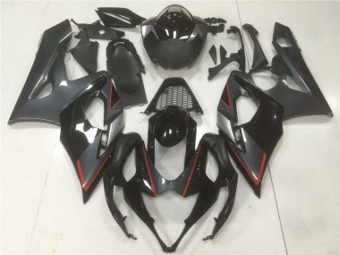 GSXR 1000 K5 05-06 Motorrad Verkleidungen - Schwarz Grau