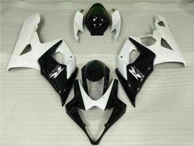 GSXR 1000 K5 05-06 Motorrad Verkleidungen - Weiß Schwarz