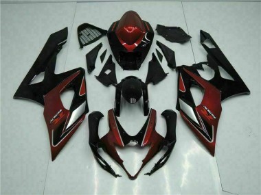 GSXR 1000 K5 05-06 Motorrad Verkleidung - Rot Schwarz