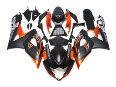 GSXR 1000 K5 05-06 Motorrad Verkleidungen - Schwarz Orange
