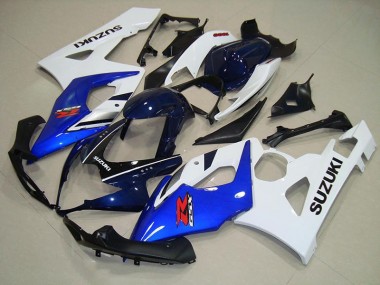GSXR 1000 K5 05-06 Motorrad Verkleidungen - Blau Weiß Schwarz