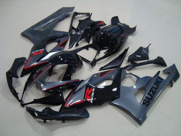GSXR 1000 K5 05-06 Motorrad Verkleidungen - Schwarz Rote Aufkleber GSXR 1000 K5 05-06 Motorrad Verkleidungen - Schwarz Rote Aufkleber