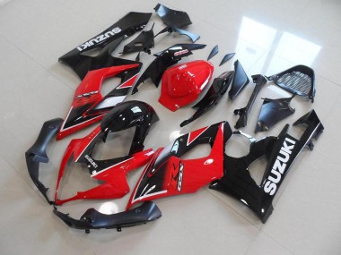 GSXR 1000 K5 05-06 Motorrad Verkleidungen - Rot Schwarz OEM Stil