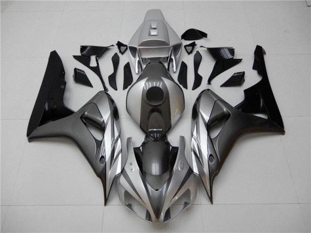 CBR 1000 RR 06-07 Motorrad Verkleidungen - Schwarz Silber Grau CBR 1000 RR 06-07 Motorrad Verkleidungen - Schwarz Silber Grau