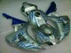 CBR 1000 RR 06-07 Motorrad Verkleidungen - Blau Flamme Silber