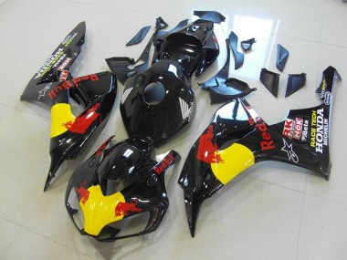 CBR 1000 RR 06-07 Motorrad Verkleidungen - Schwarzer Rot Bull