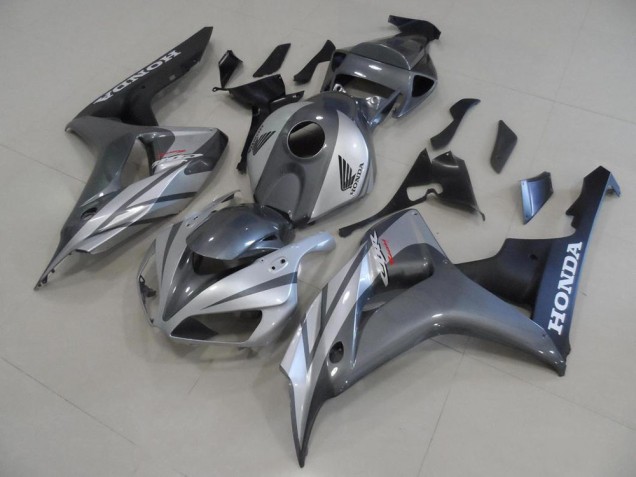 CBR 1000 RR 06-07 Motorrad Verkleidungen - Graues Silber und Matt schwarz CBR 1000 RR 06-07 Motorrad Verkleidungen - Graues Silber und Matt schwarz