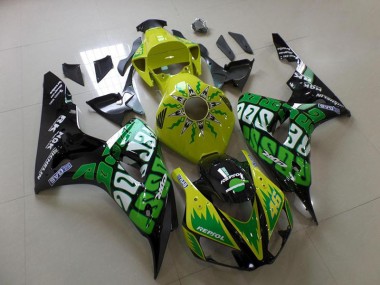 CBR 1000 RR 06-07 Motorrad Verkleidungen - Grün Gelb Rossi