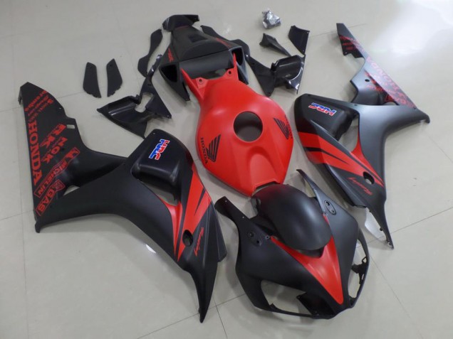 CBR 1000 RR 06-07 Motorrad Verkleidungen - Rot und Matt Schwarz CBR 1000 RR 06-07 Motorrad Verkleidungen - Rot und Matt Schwarz