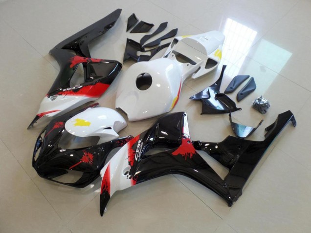 CBR 1000 RR 06-07 Motorrad Verkleidungen - Weiß Schwarz mit Kein Aufkleber CBR 1000 RR 06-07 Motorrad Verkleidungen - Weiß Schwarz mit Kein Aufkleber