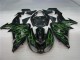 ZX10R 06-07 Motorrad Verkleidungen - Schwarze Grüne Flamme ZX10R 06-07 Motorrad Verkleidungen - Schwarze Grüne Flamme