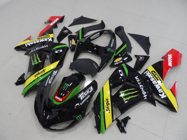 ZX10R 06-07 Motorrad Verkleidungen - Schwarz Gelbes Monster ZX10R 06-07 Motorrad Verkleidungen - Schwarz Gelbes Monster