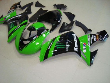 ZX10R 06-07 Motorrad Verkleidungen - Grünes Monsterrennen