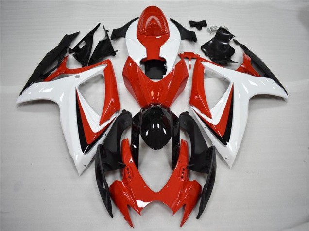 GSXR 600 / 750 K6 06-07 Motorrad Verkleidungen - Rot Schwarz GSXR 600 / 750 K6 06-07 Motorrad Verkleidungen - Rot Schwarz